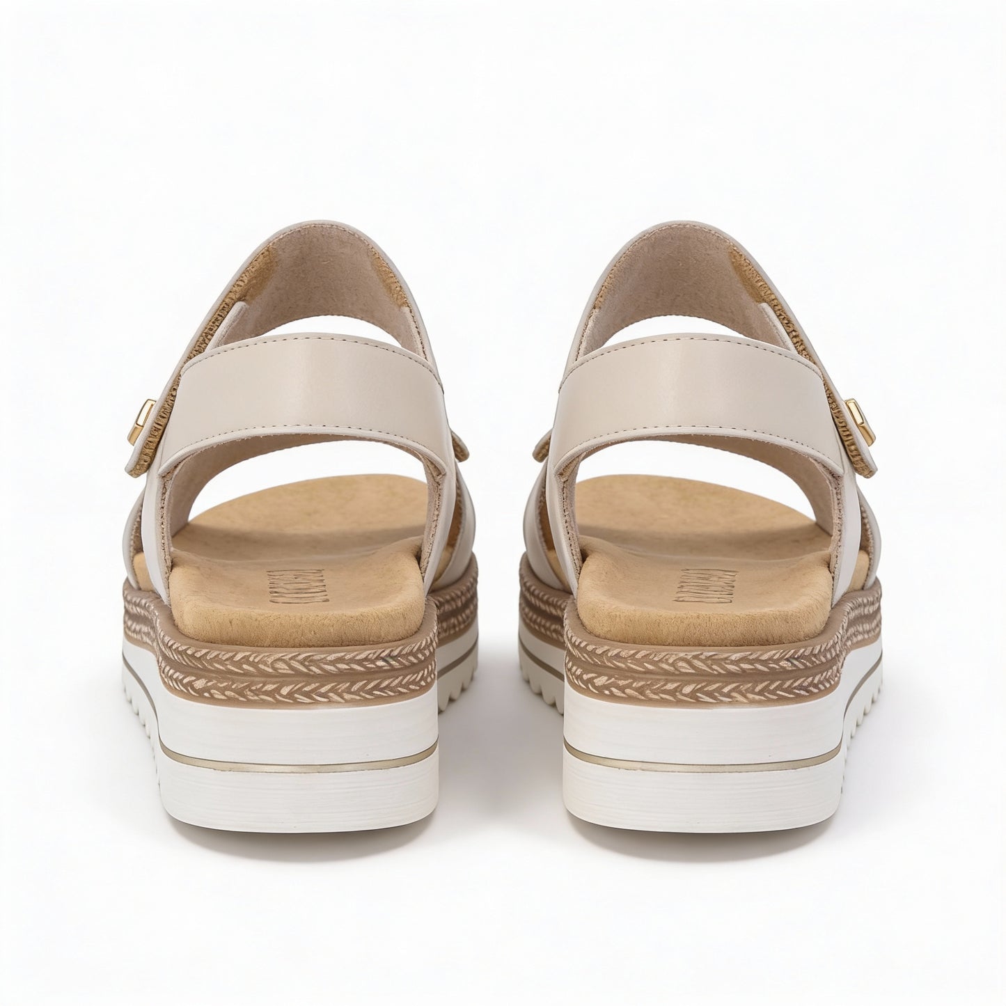 Remonte D0Q59 Womens Ankle Strap Sandals Beige