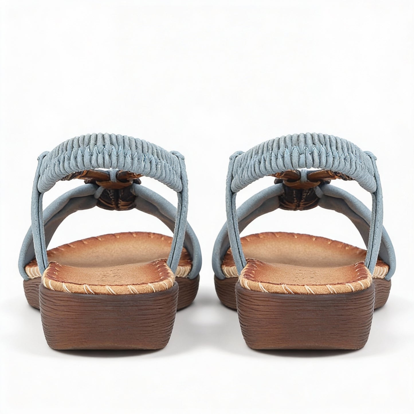 Rieker V7568 Womens Ankle Strap Sandals Blue