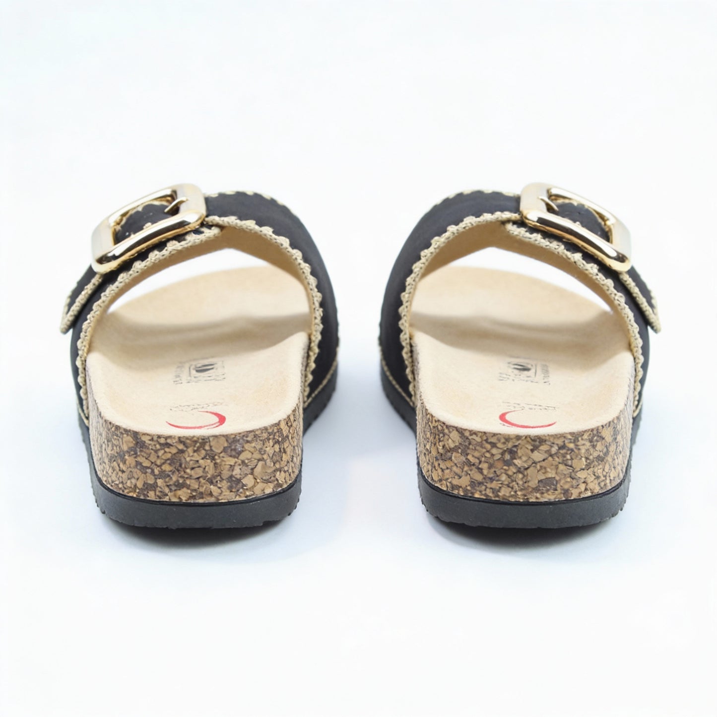 Heavenly Feet REED Womens Mules Sandals Black