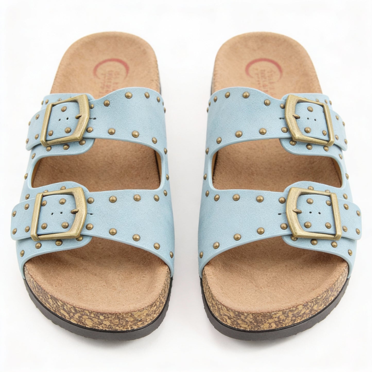 Heavenly Feet POLLY Womens Mules Sandals Blue