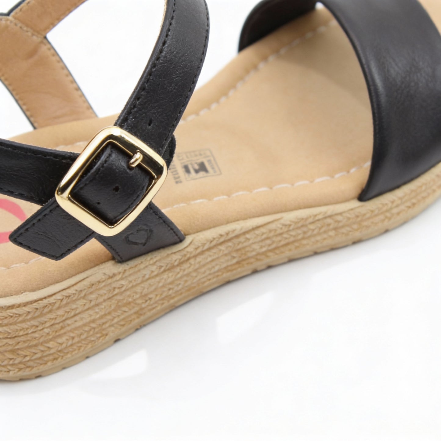 Heavenly Feet SARA Womens Platform  Sandals Black