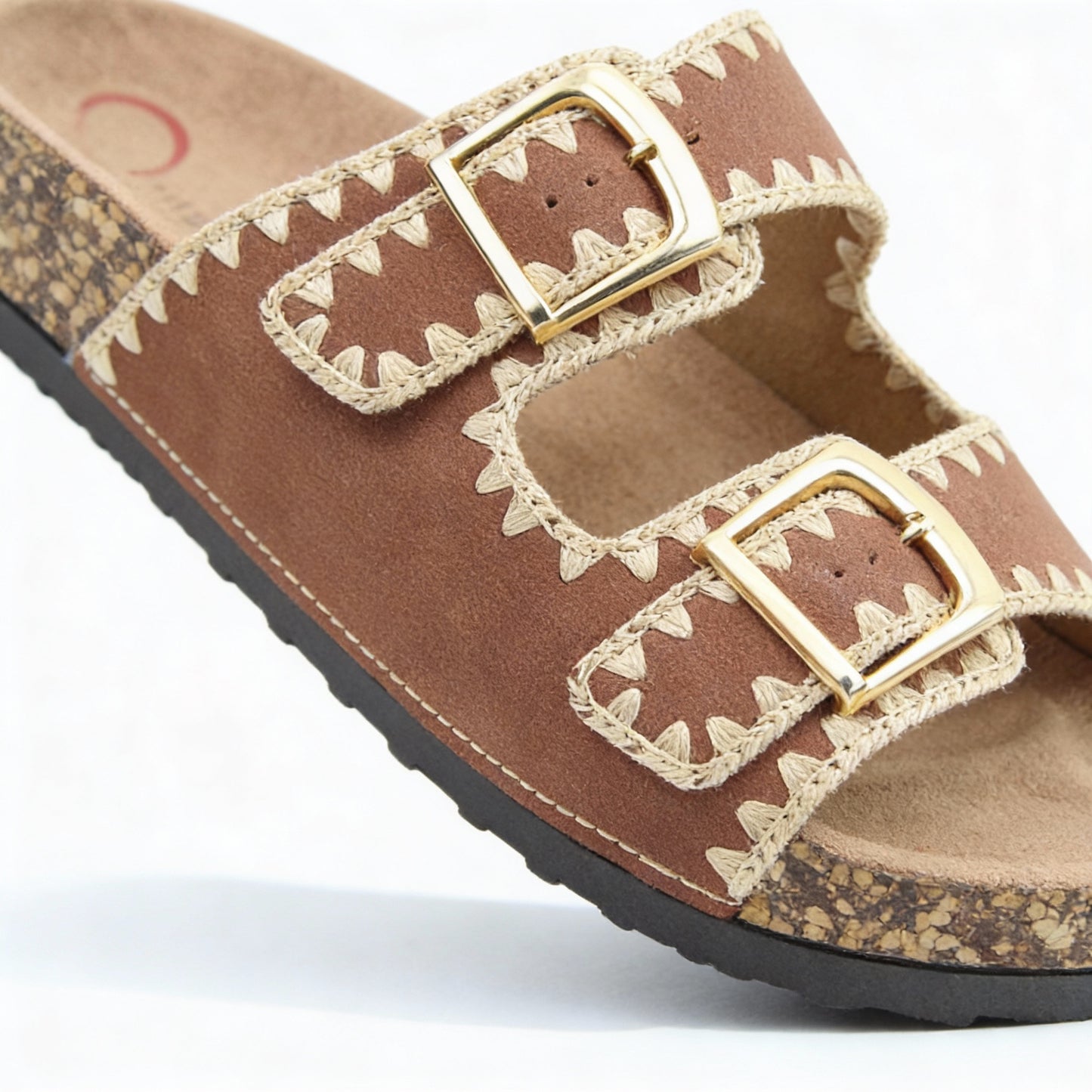 Heavenly Feet SANDY Womens Mules Sandals Bark