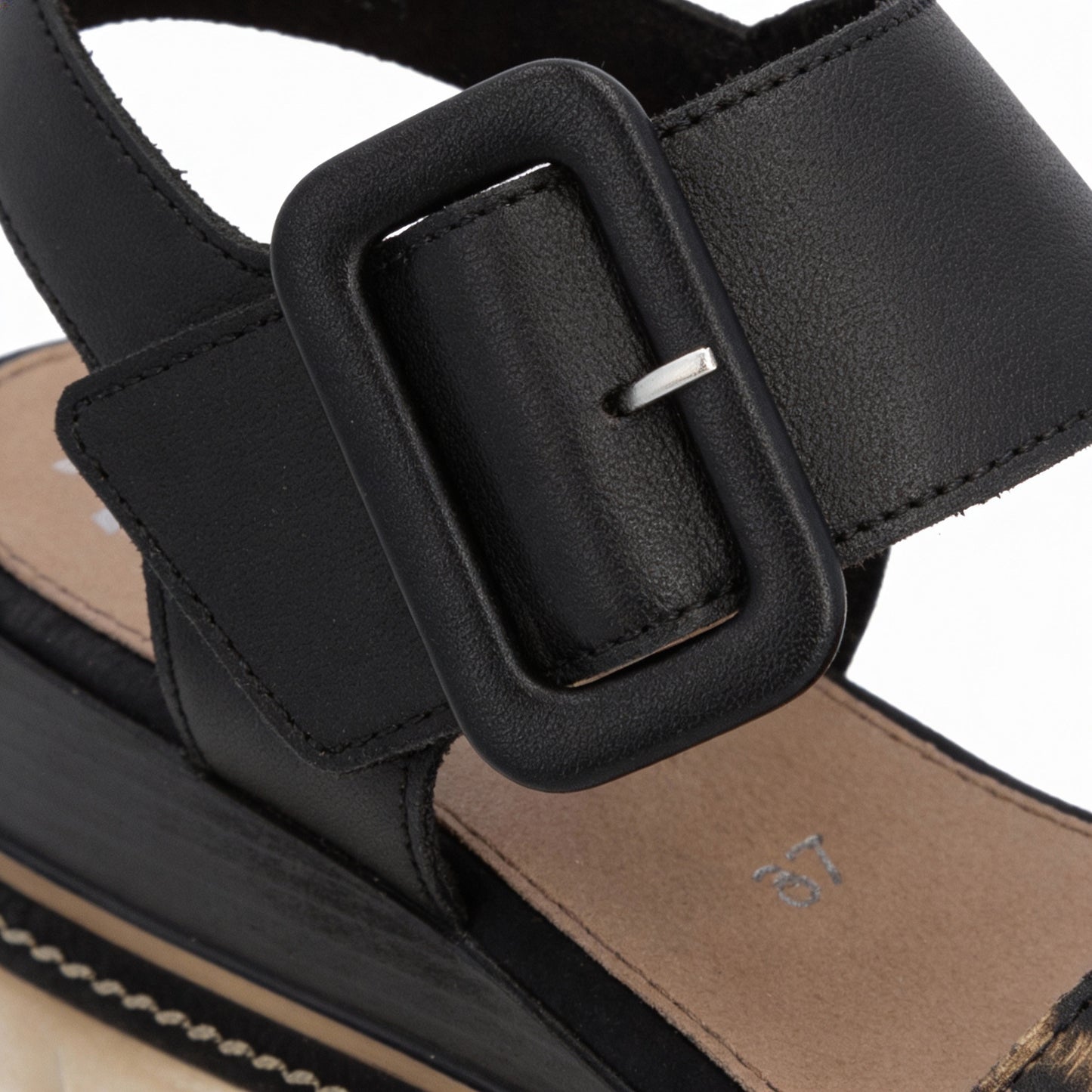 Remonte D2L53-03 Womens Wedge Sandals Black