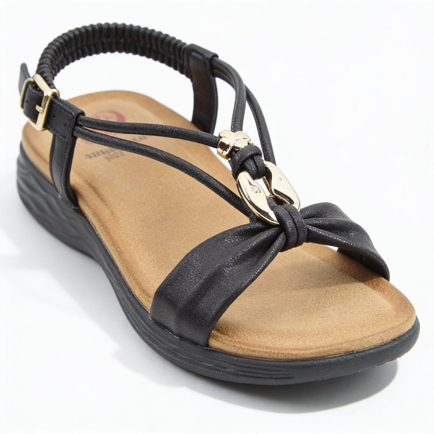 Heavenly Feet CHIME Womens Slingback Sandals Black
