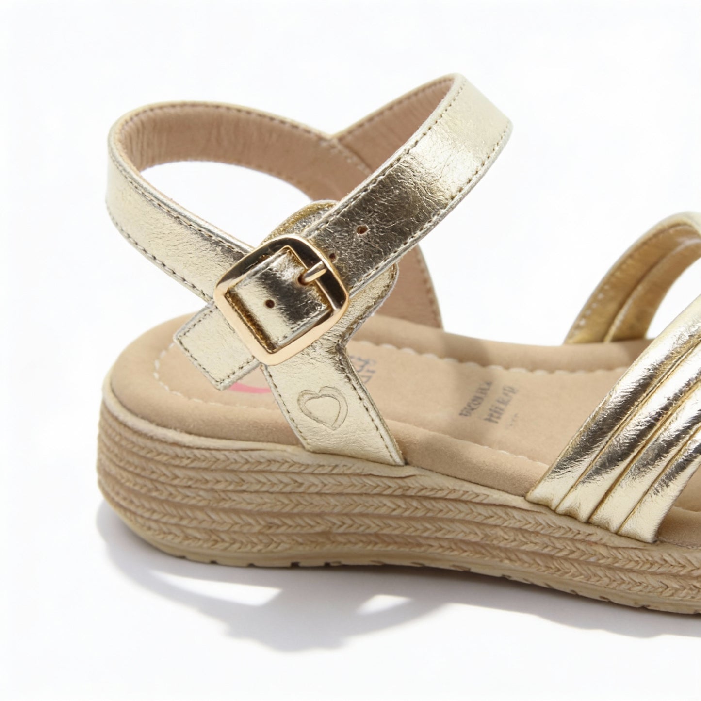 Heavenly Feet SYMPHONY Womens Ankle Strap Sandals Gold