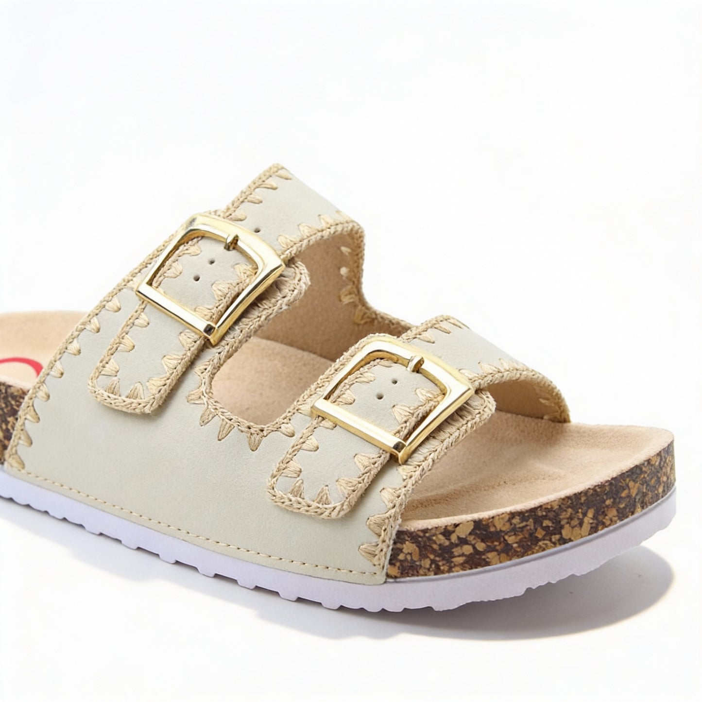 Heavenly Feet SANDY Womens Mules Sandals Beige
