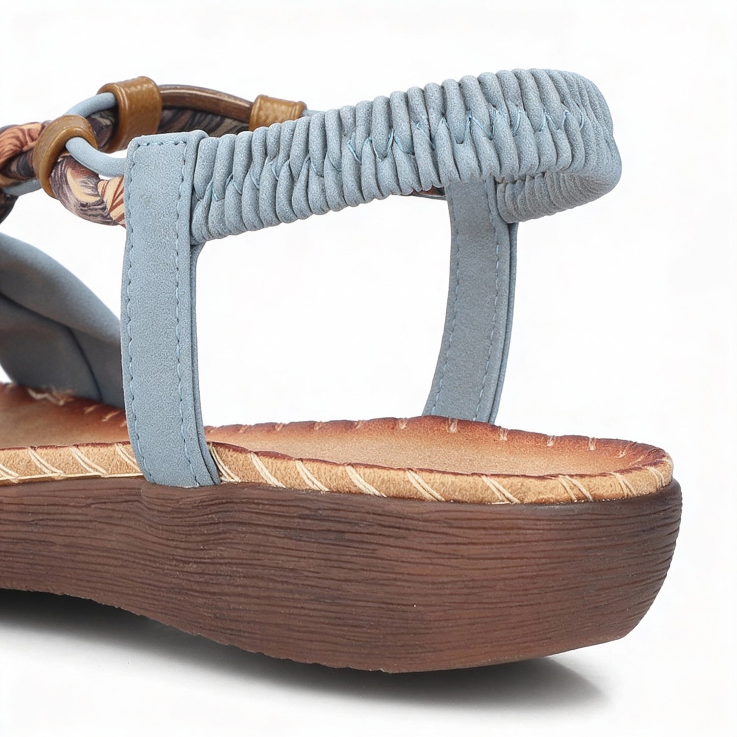 Rieker V7568 Womens Ankle Strap Sandals Blue