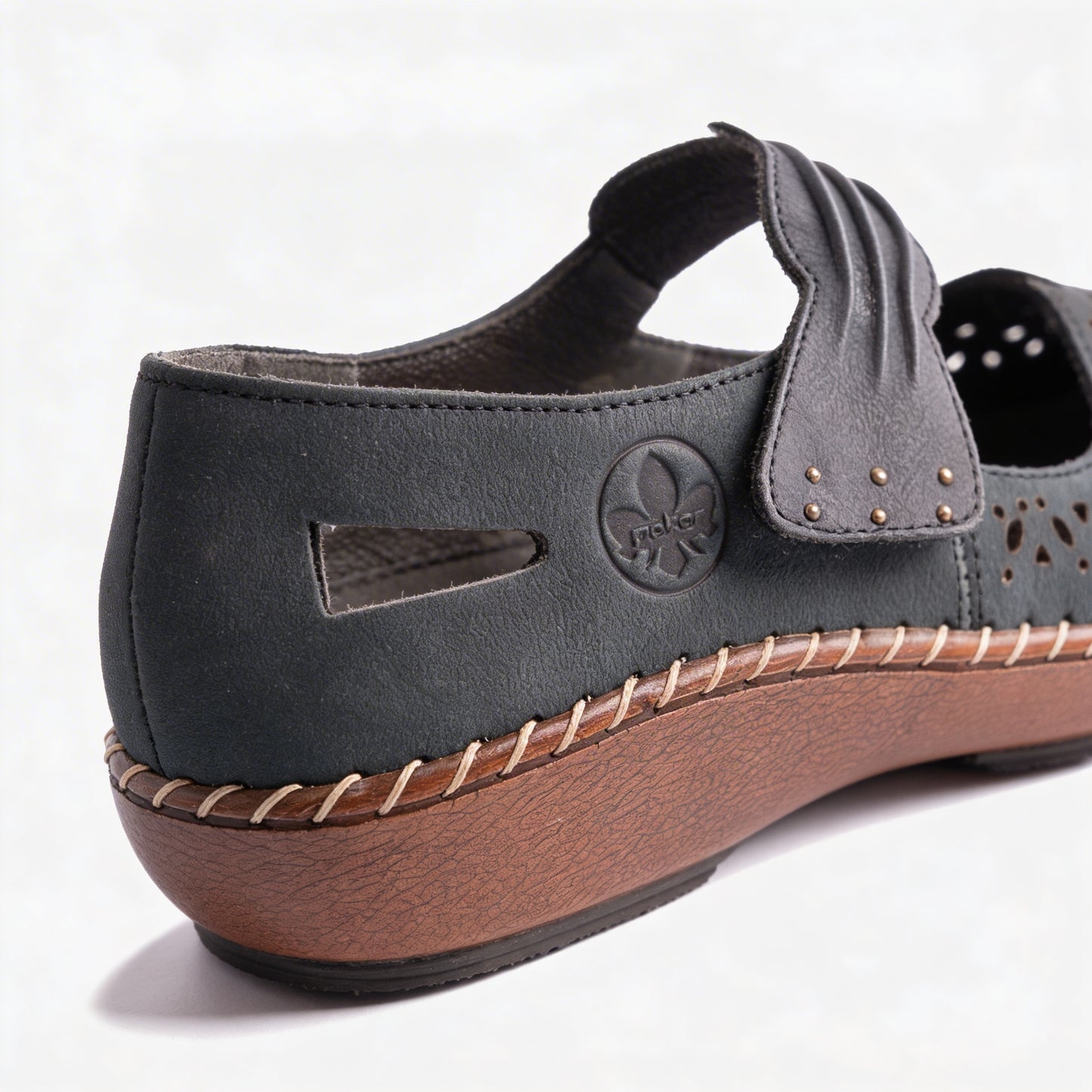 Rieker 44896 Womens Mary Jane Blue