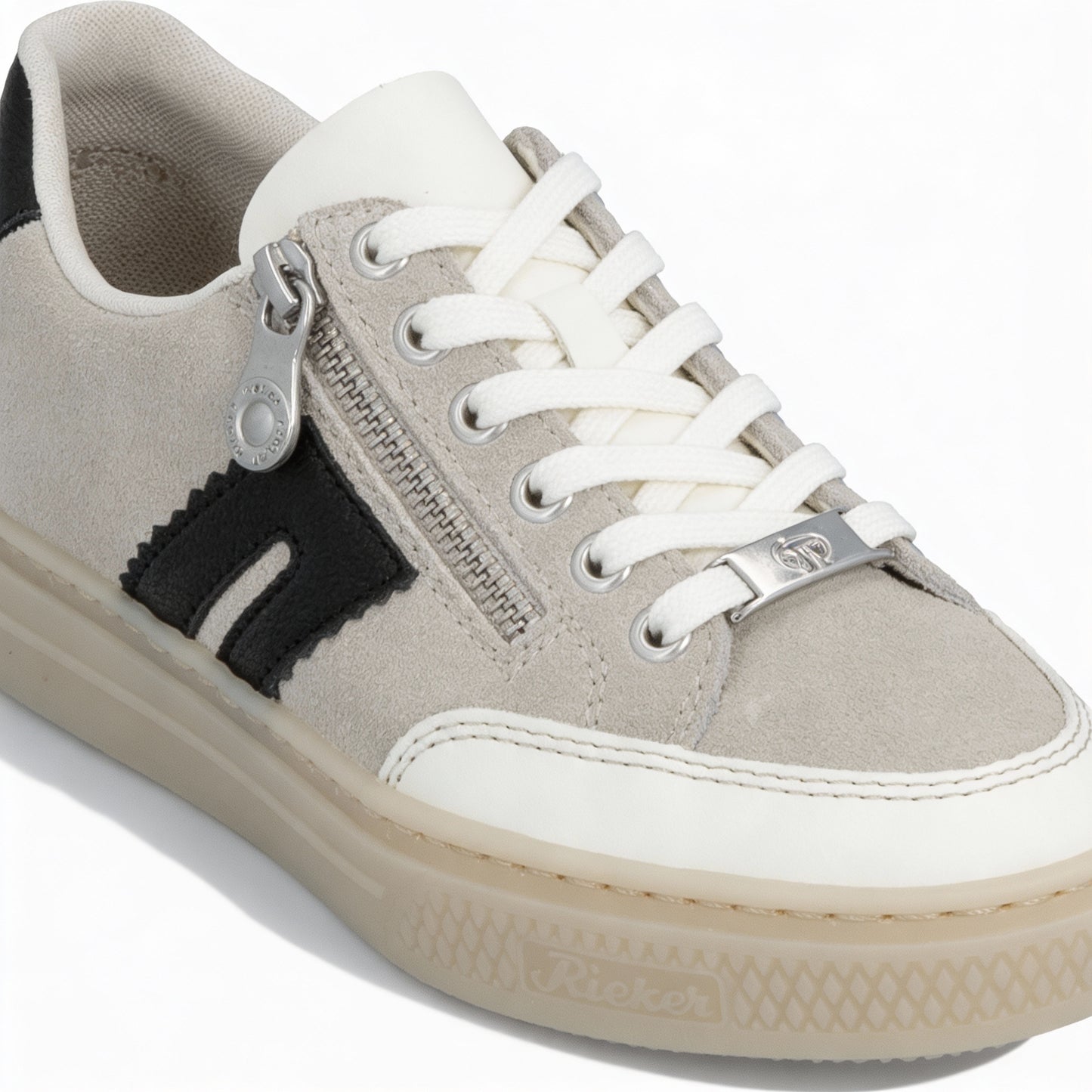 Rieker ENYA Womens Court Trainers Off White