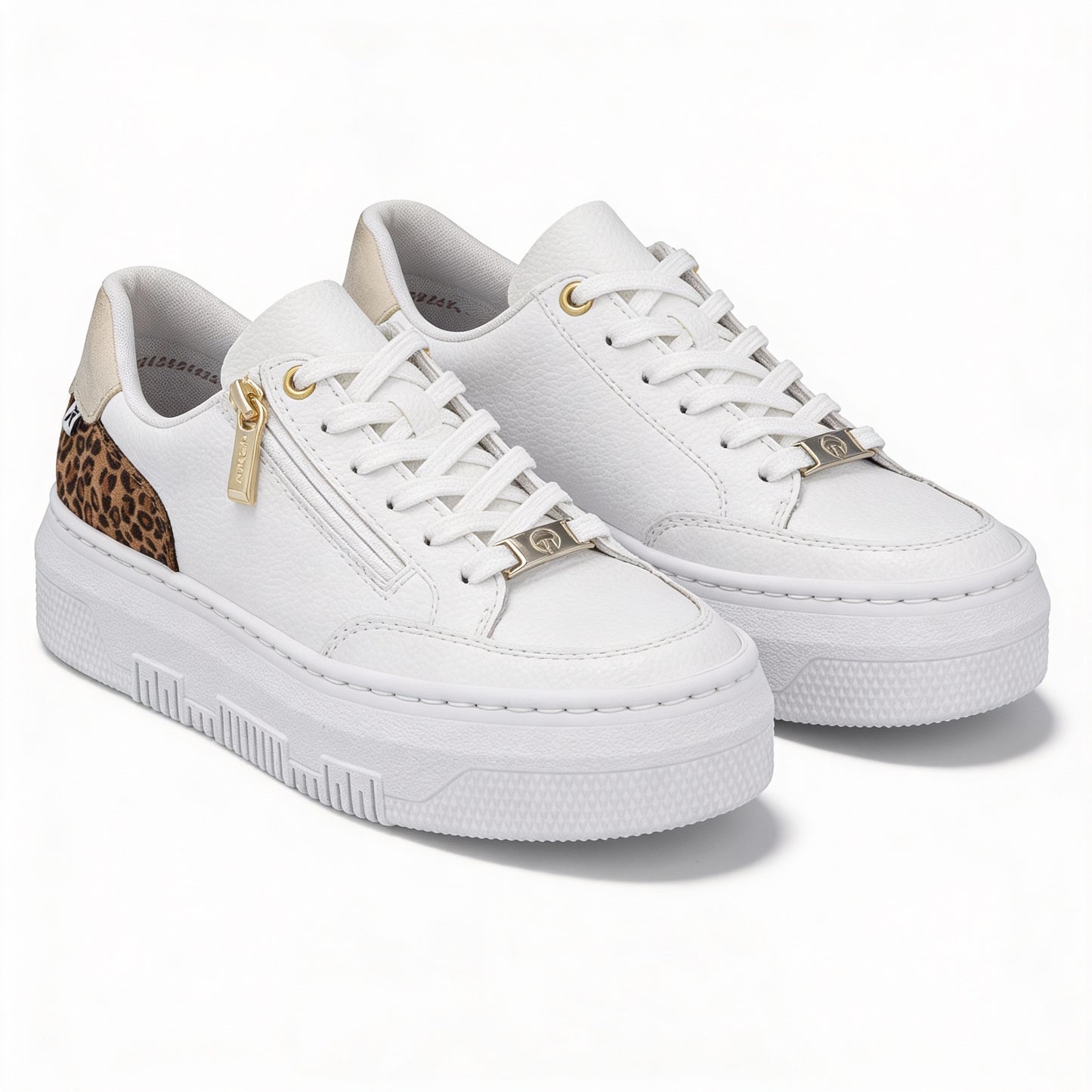 Rieker ENYA Womens Court Trainers White Multi