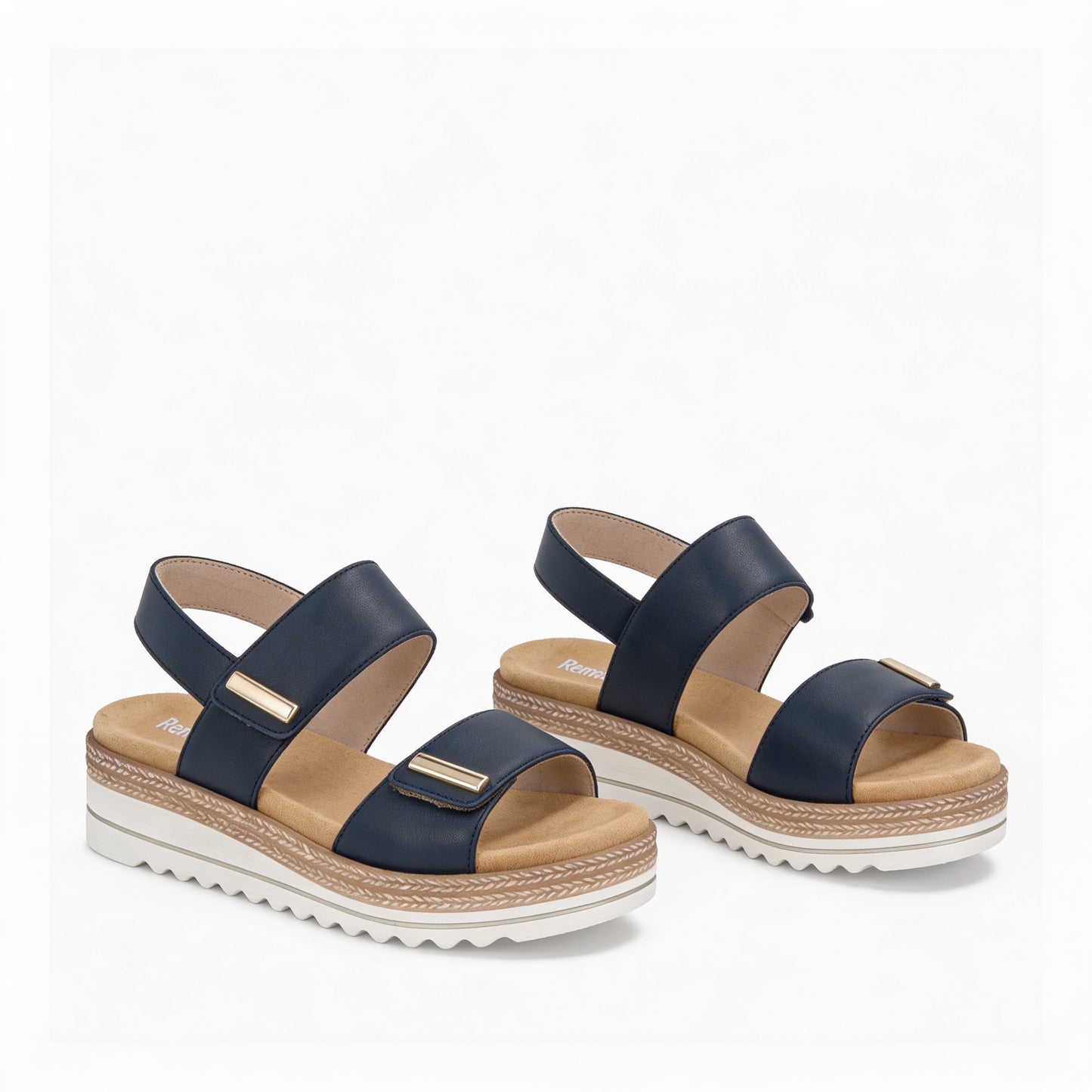 Remonte D0Q59 Womens Ankle Strap Sandals Blue