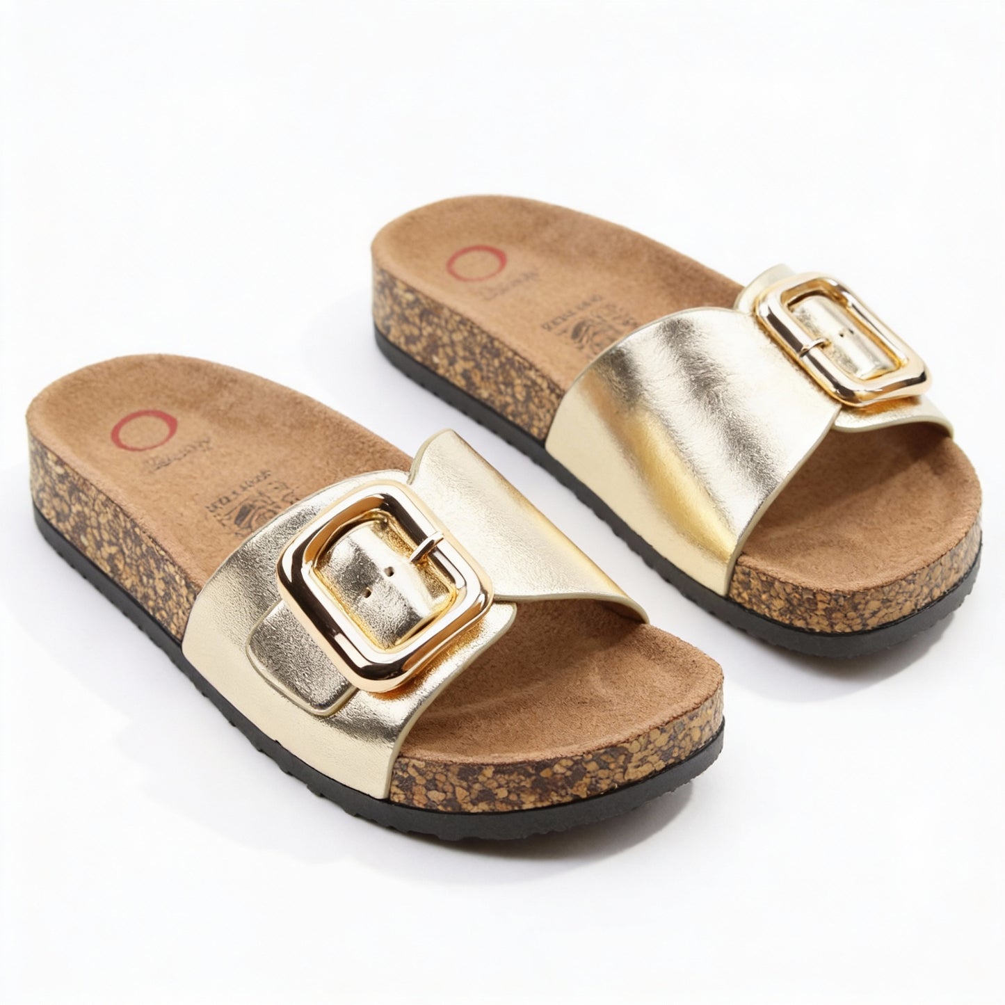 Heavenly Feet IGGY Womens Mules Sandals Gold