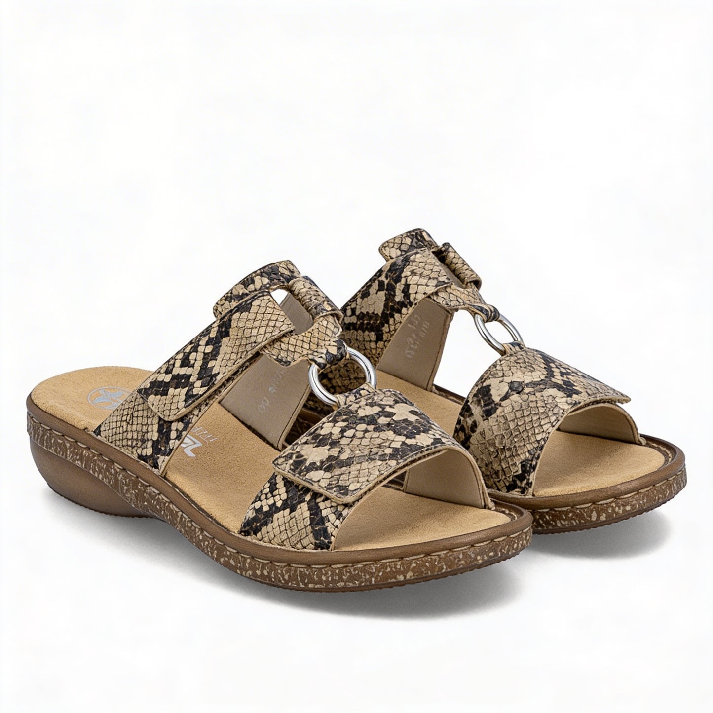 Rieker 628P9-20 Womens Ankle Strap Sandals Brown