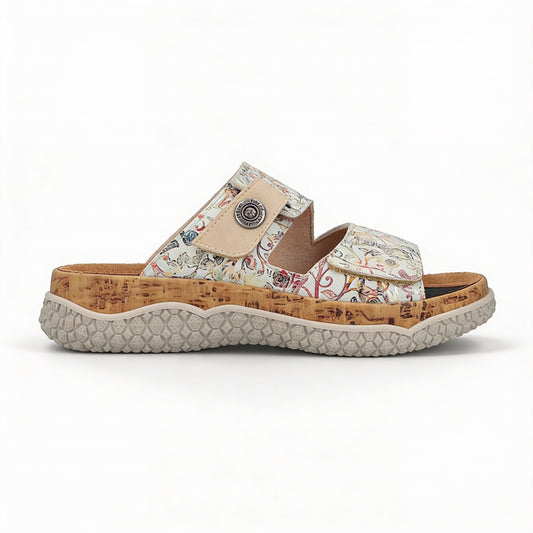 Rieker V0300 Womens Cross Strap Sandals Multi