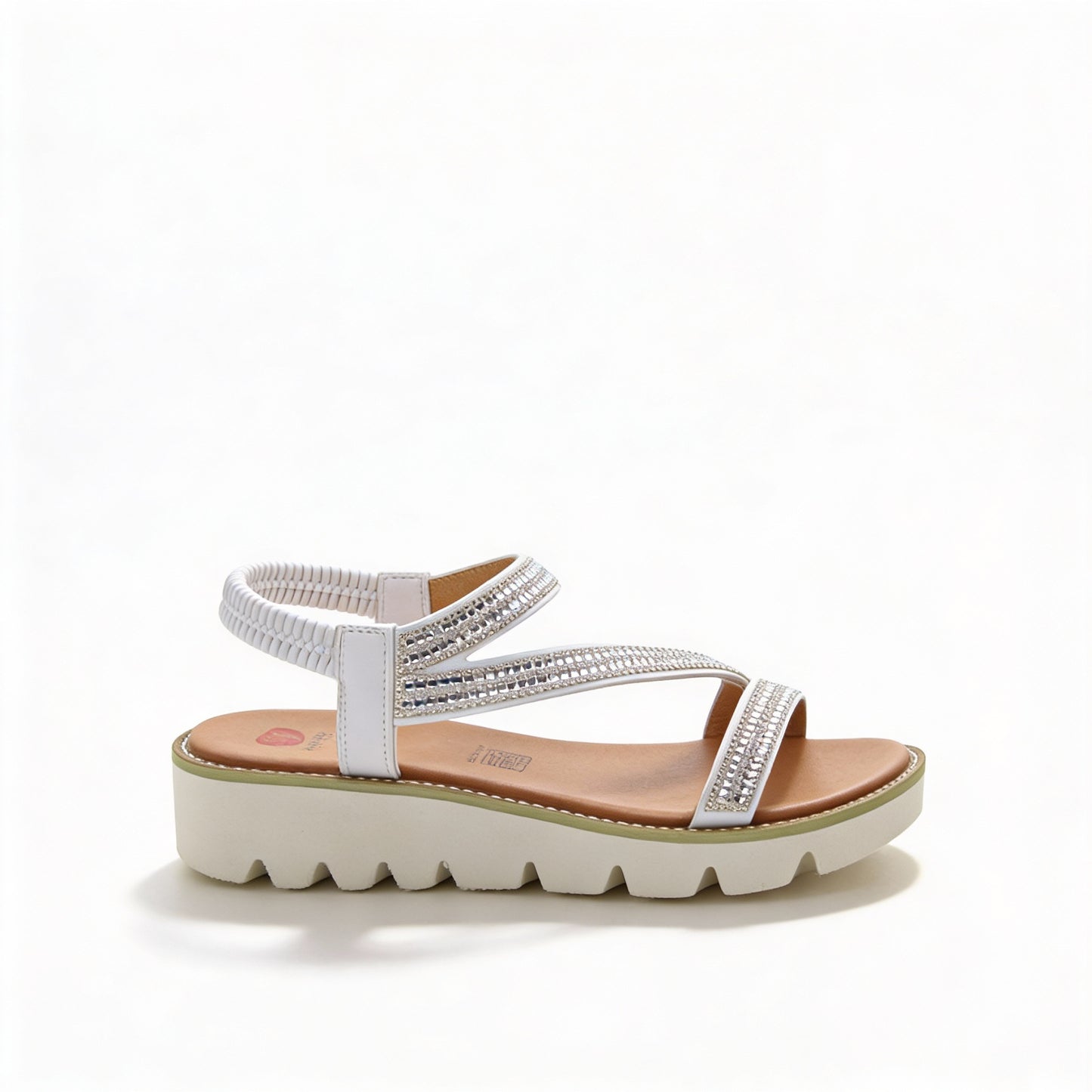 Heavenly Feet FRESCO Womens Slingback Sandals White