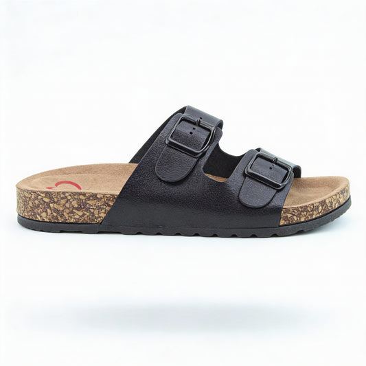 Heavenly Feet HARMONY2 Womens Mules Sandals Black